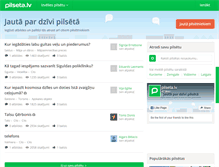 Tablet Screenshot of pilseta.lv